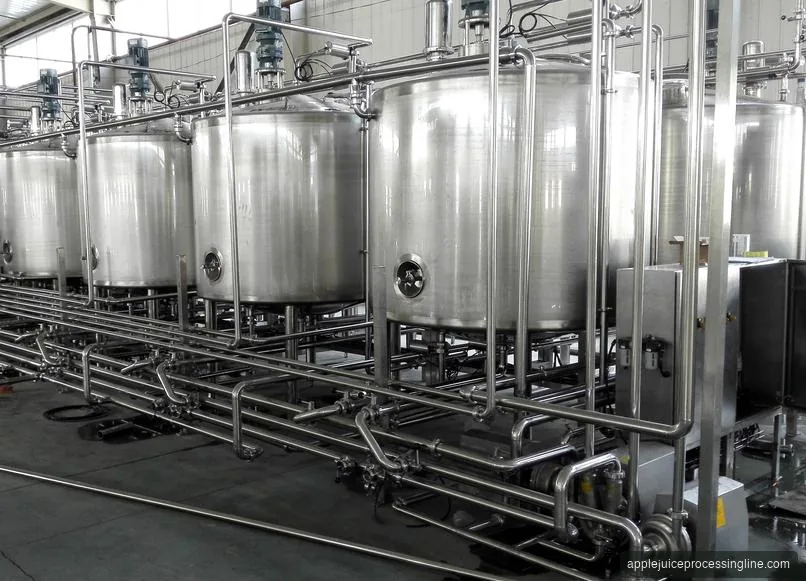 Stainless jacketed tanks with interconnecting process piping