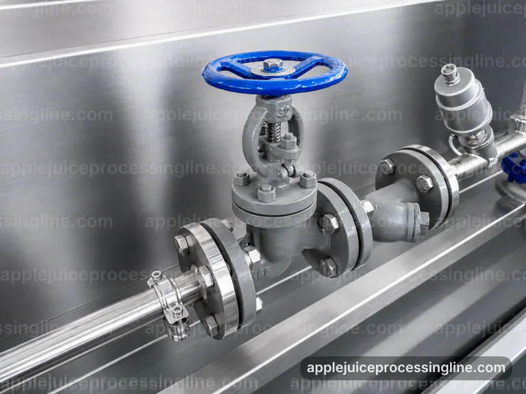 Industrial Apple Juice Processing Line: Buying Considerations Interface industrial apple juice processing line, buying considerations: pressing with pomace separation section connection view