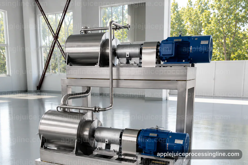 Industrial Apple Juice Processing Line: Buying Considerations Operating Stage industrial apple juice processing line, buying considerations: apple press operating stage