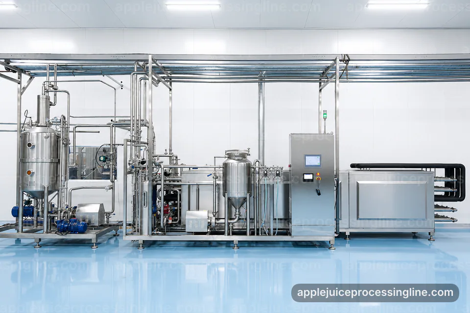 industrial apple juice processing line, common buyer questions: pressing with pomace separation section operating stage