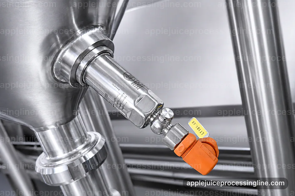 Industrial Apple Juice Processing Line: Performance Troubleshooting Operating Stage industrial apple juice processing line, performance troubleshooting: pressing with pomace separation section operating stage