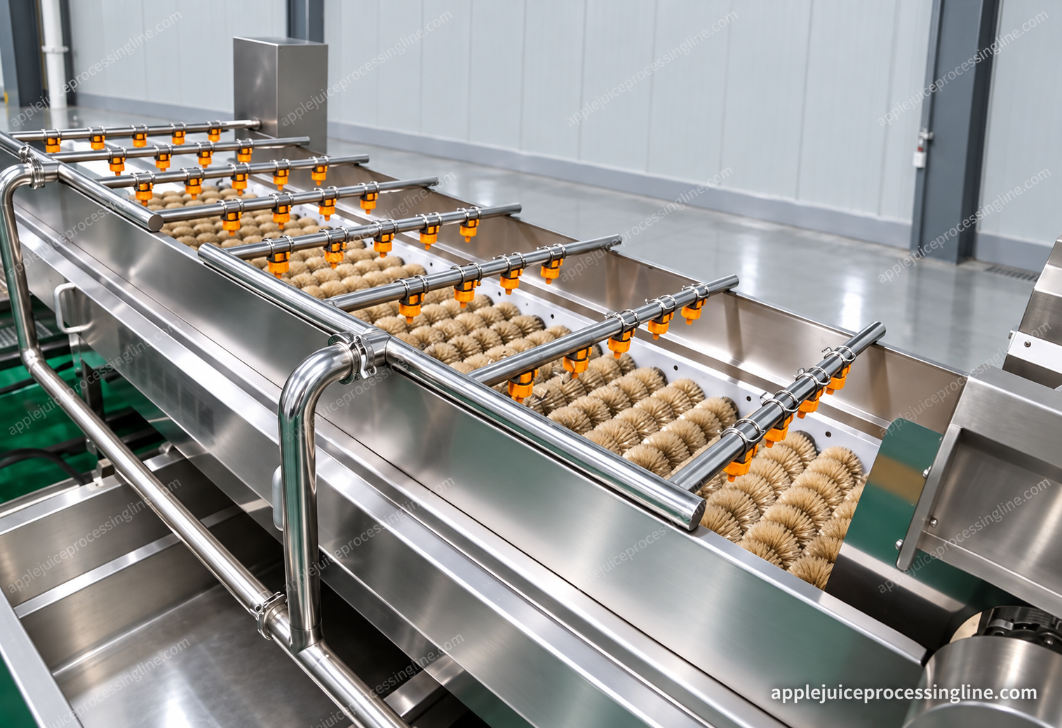 Existing stainless process-equipment reference for fruit handling